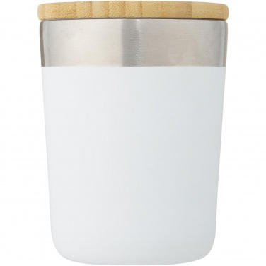 Logotrade promotional item picture of: Lagan 300 ml stainless steel tumbler with bamboo lid