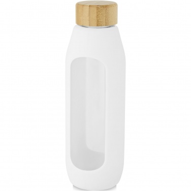 Logotrade promotional item picture of: Tidan 600 ml borosilicate glass bottle with silicone grip