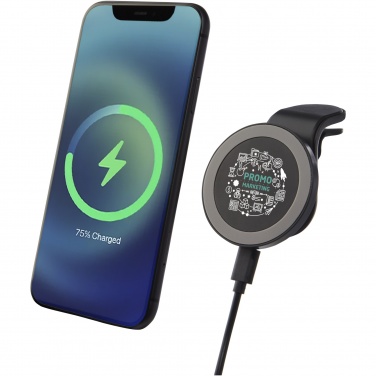 Logo trade promotional merchandise image of: Magclick 10W wireless magnetic car charger