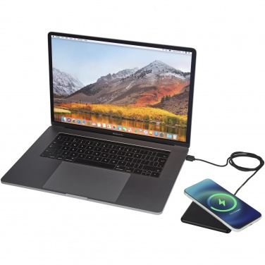 Logotrade promotional merchandise picture of: Loop 10W recycled plastic wireless charging pad