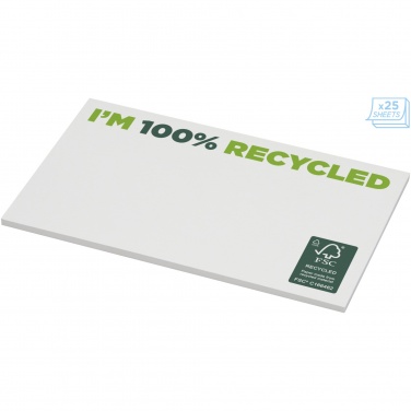Logo trade promotional merchandise picture of: Sticky-Mate® recycled sticky notes 127 x 75 mm