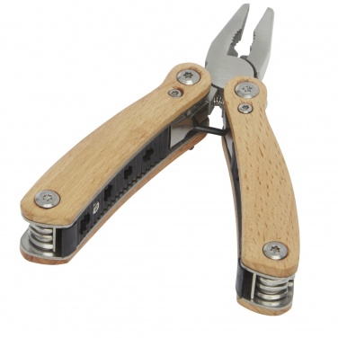 Logo trade business gift photo of: Anderson 12-function medium wooden multi-tool