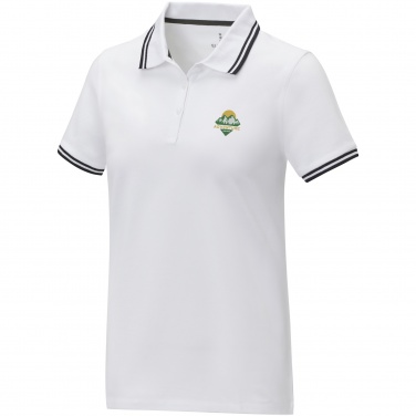 Logotrade promotional products photo of: Amarago short sleeve women's tipping polo