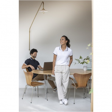 Logo trade promotional giveaways picture of: Amarago short sleeve women's tipping polo