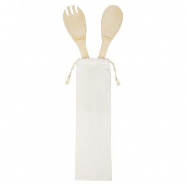 Logotrade promotional items photo of: Endiv bamboo salad spoon and fork