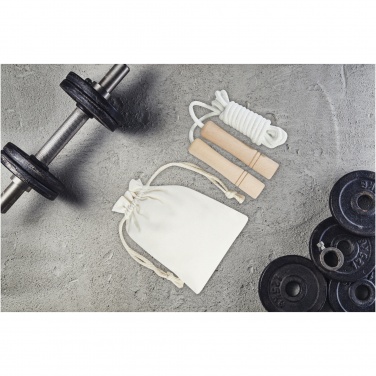 Logotrade corporate gifts photo of: Denise wooden skipping rope in cotton pouch