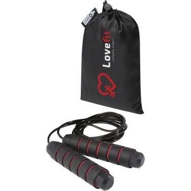 Logo trade corporate gift photo of: Austin soft skipping rope in recycled PET pouch