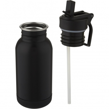 Logotrade corporate gift image of: Lina 400 ml stainless steel sport bottle with straw and loop