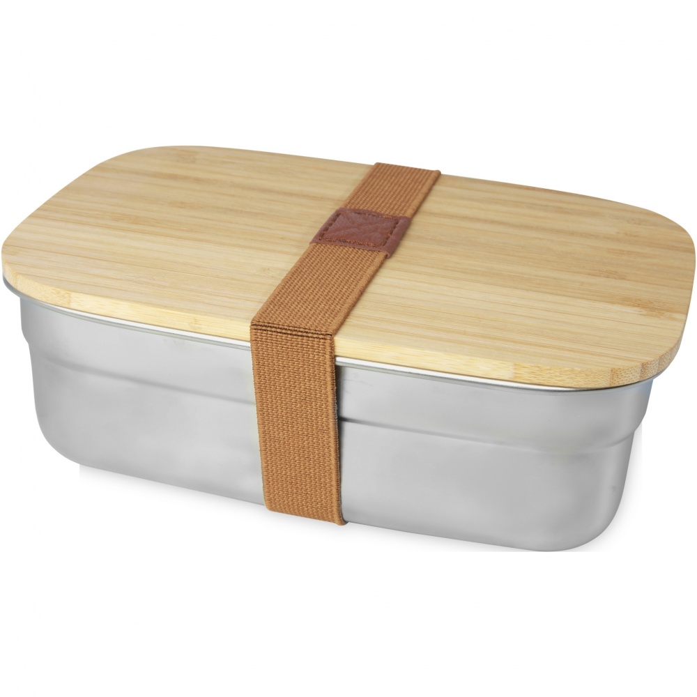 Logotrade business gifts photo of: Tite stainless steel lunch box with bamboo lid
