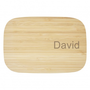 Logotrade promotional items photo of: Tite stainless steel lunch box with bamboo lid