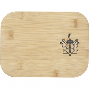 Logo trade promotional merchandise picture of: Roby glass lunch box with bamboo lid