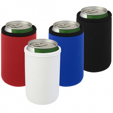 Logo trade promotional giveaway photo of: Vrie recycled neoprene can sleeve holder