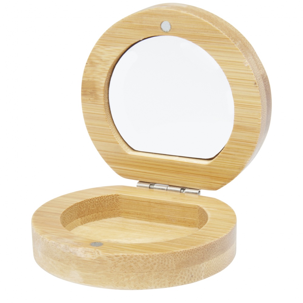 Logotrade promotional item picture of: Afrodit bamboo pocket mirror