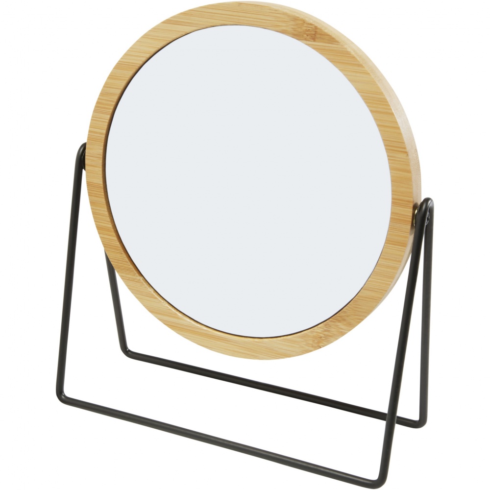 Logo trade promotional giveaways image of: Hyrra bamboo standing mirror