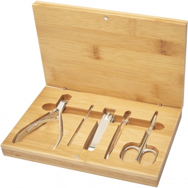 Logo trade promotional giveaways picture of: Ladia 5-piece bamboo manicure set