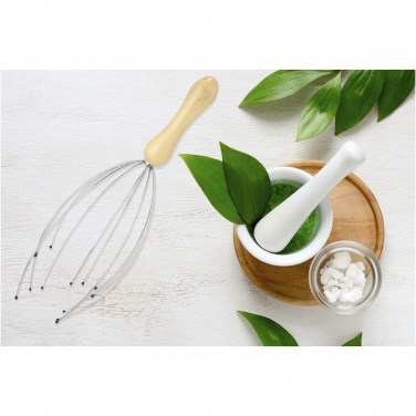 Logo trade corporate gift photo of: Hator bamboo head massager