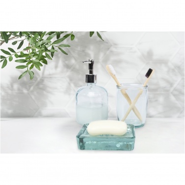 Logo trade promotional gift photo of: Jabony 3-piece recycled glass bathroom set