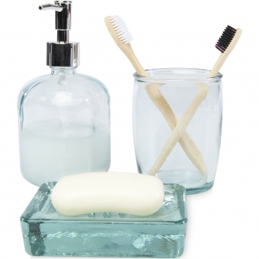 Logotrade promotional products photo of: Jabony 3-piece recycled glass bathroom set