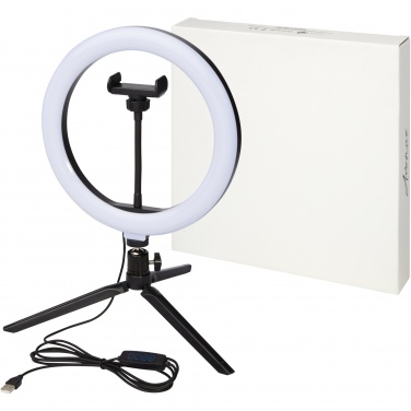 Logotrade promotional merchandise photo of: Studio ring light for selfies and vlogging with phone holder and tripod