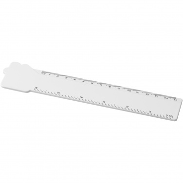 Logo trade promotional gifts picture of: Tait 15 cm house-shaped recycled plastic ruler