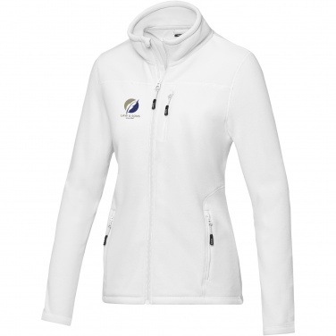 Logo trade promotional gifts picture of: Amber women's GRS recycled full zip fleece jacket