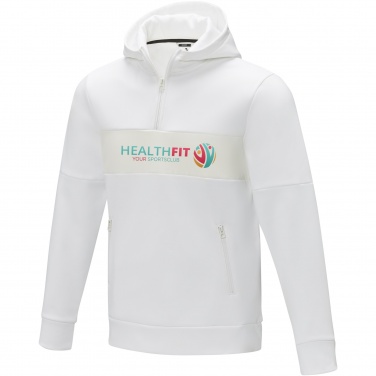 Logo trade promotional items image of: Sayan men's half zip anorak hooded sweater