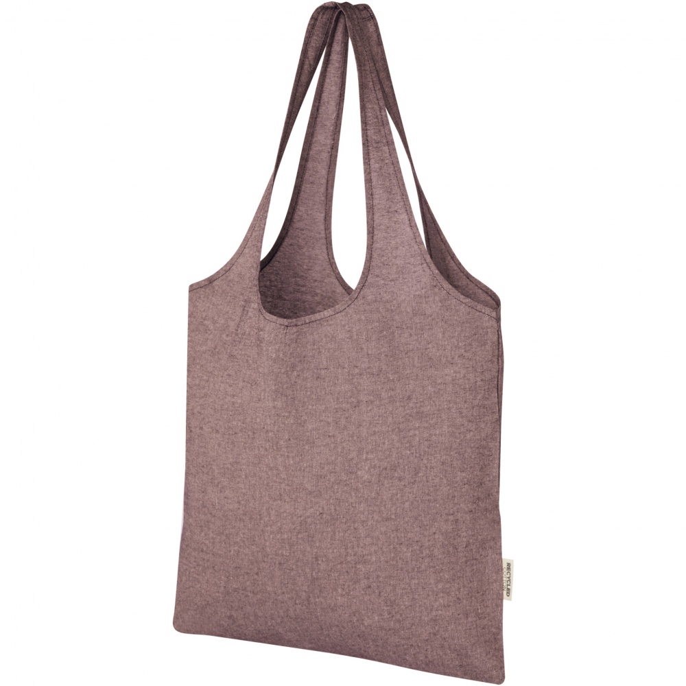 Logo trade promotional gifts picture of: Pheebs 150 g/m² recycled cotton trendy tote bag 7L