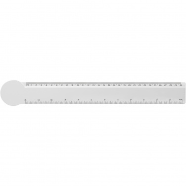 Logo trade promotional gifts image of: Tait 30cm circle-shaped recycled plastic ruler