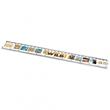 Logo trade corporate gifts image of: Refari 30 cm recycled plastic ruler