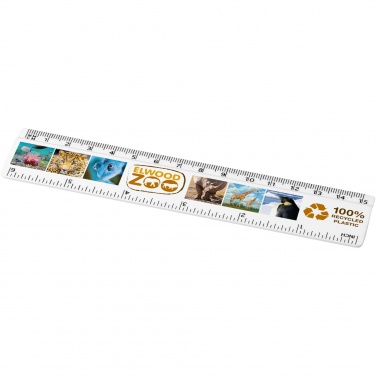 Logo trade promotional gift photo of: Refari 15 cm recycled plastic ruler