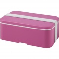 MIYO single layer lunch box , Magenta / White