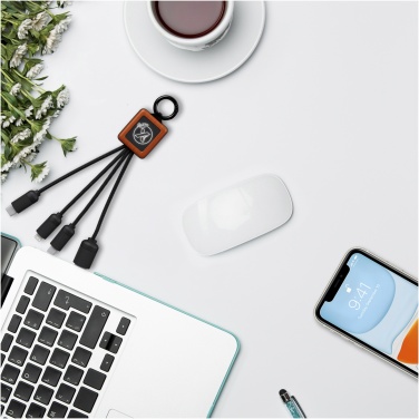 Logo trade corporate gifts picture of: SCX.design C19 wooden easy to use cable