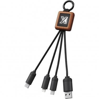 Logotrade promotional gift picture of: SCX.design C19 wooden easy to use cable