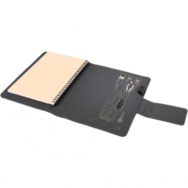 Logo trade business gift photo of: SCX.design O16 A5 light-up notebook power bank