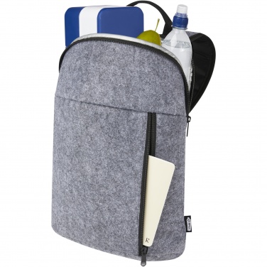 Logo trade promotional gifts image of: Felta GRS recycled felt cooler backpack 7L