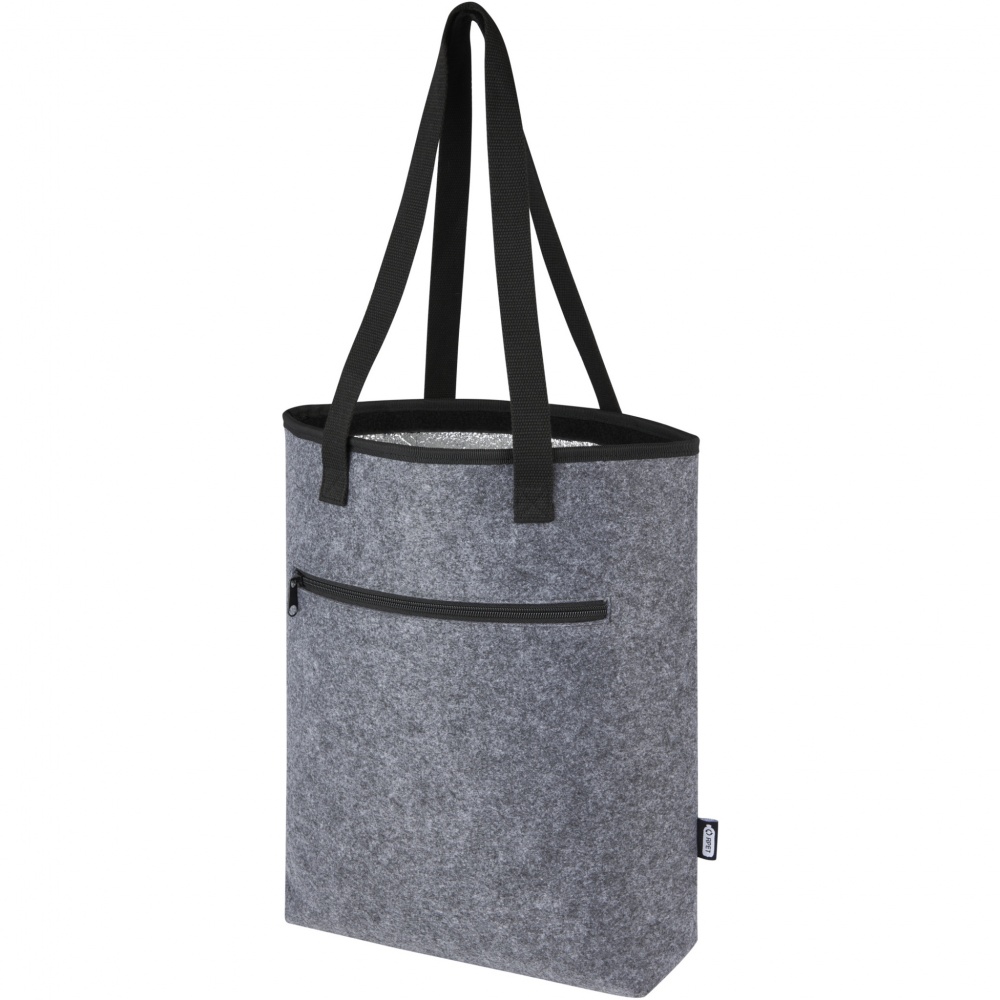 Logo trade promotional products image of: Felta GRS recycled felt cooler tote bag 12L