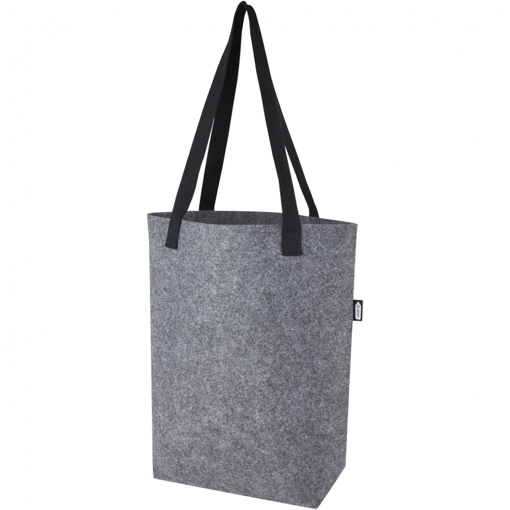 Logotrade promotional products photo of: Felta GRS recycled felt tote bag with wide bottom 12L