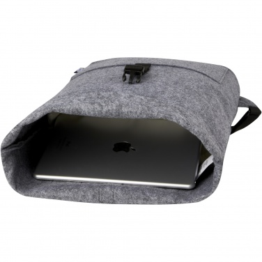 Logotrade promotional product picture of: Felta GRS recycled felt roll-top bike bag 13L