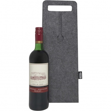 Logo trade promotional items picture of: Felta 75 cl GRS recycled felt wine bag