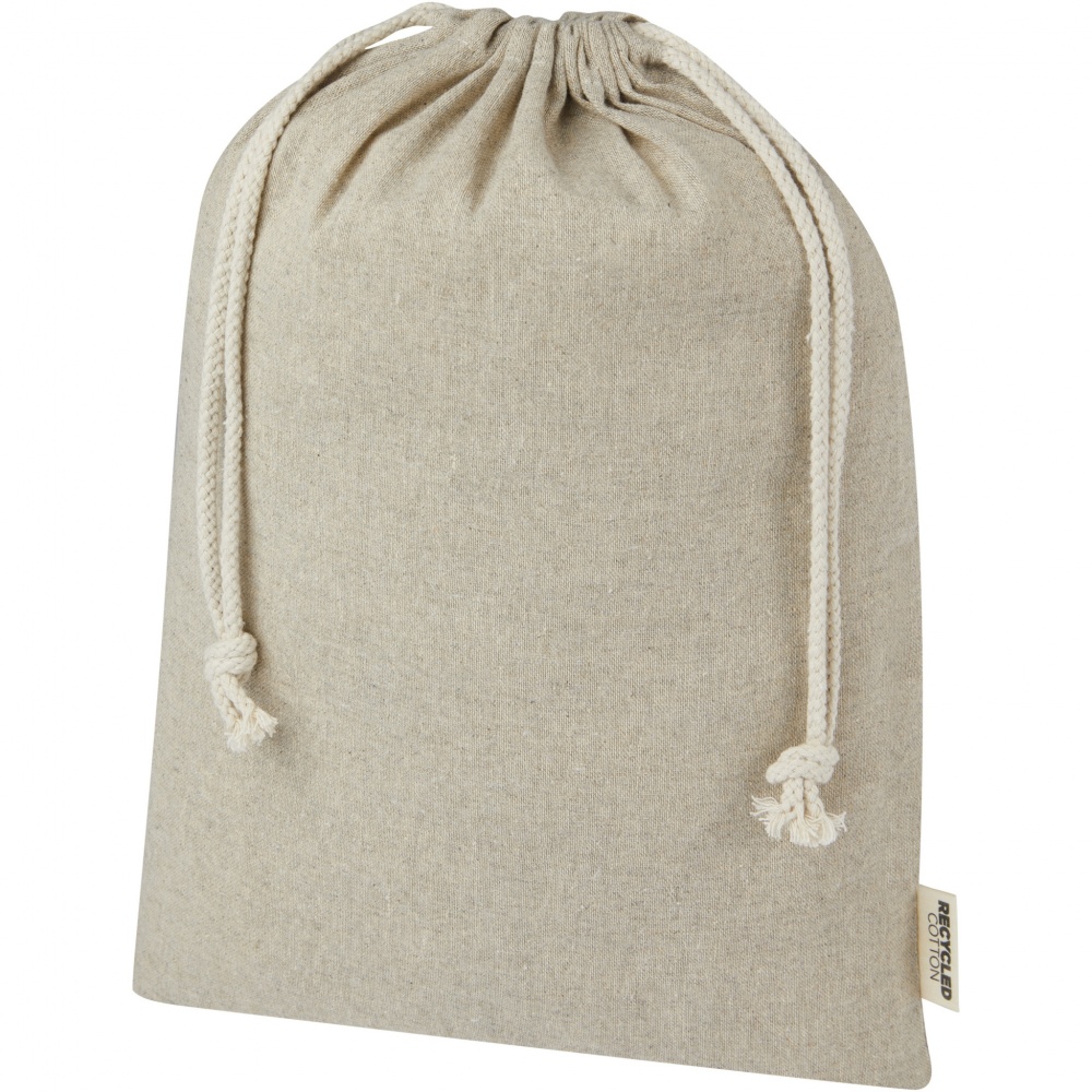 Logo trade promotional giveaway photo of: Pheebs 150 g/m² GRS recycled cotton gift bag large 4L