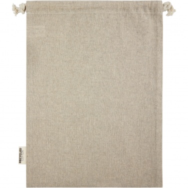 Logo trade corporate gift photo of: Pheebs 150 g/m² GRS recycled cotton gift bag large 4L