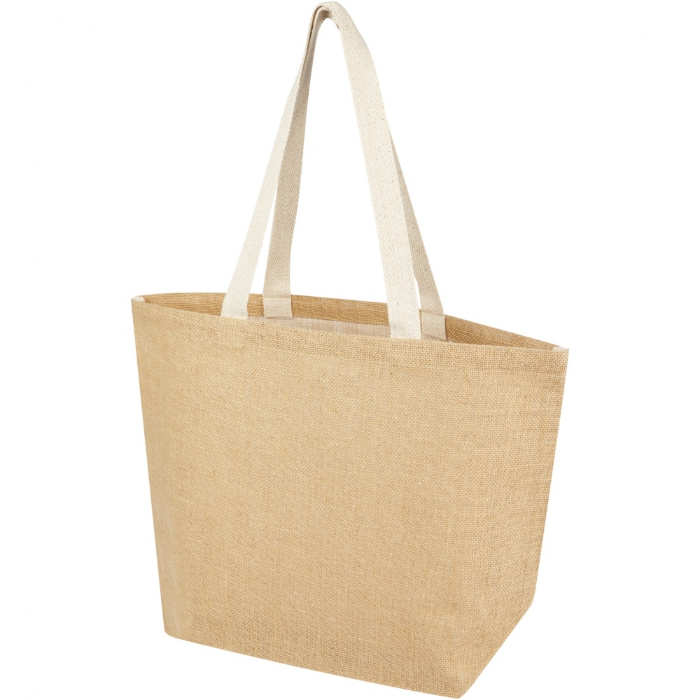 Logotrade promotional gift picture of: Juta 300 g/m² jute tote bag 12L