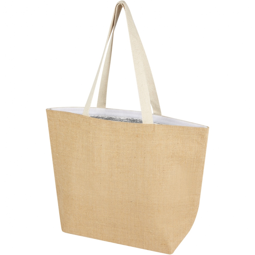 Logo trade corporate gift photo of: Juta 300 g/m² jute cooler tote bag 12L