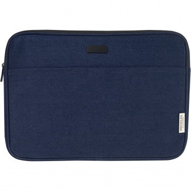 Logo trade promotional merchandise image of: Joey 14" GRS recycled canvas laptop sleeve 2L
