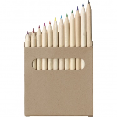 Logo trade promotional merchandise picture of: Artemaa 12-piece pencil colouring set