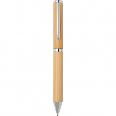Logotrade advertising product image of: Apolys bamboo ballpoint and rollerball pen gift set 