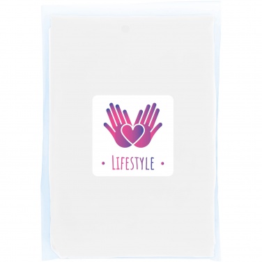 Logo trade corporate gifts picture of: Mayan recycled plastic disposable rain poncho with storage pouch