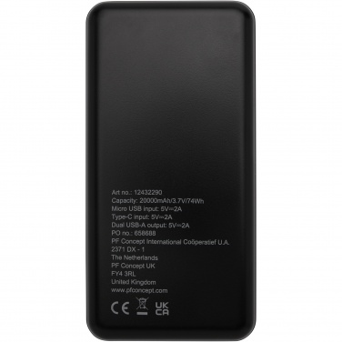 Logotrade promotional product picture of: Loop 20.000 mAh recycled plastic power bank 