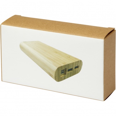 Logotrade business gift image of: Tulda 20.000 mAh bamboo power bank