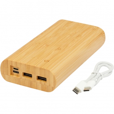 Logo trade promotional giveaways picture of: Tulda 20.000 mAh bamboo power bank